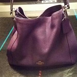 Aubergine coach purse